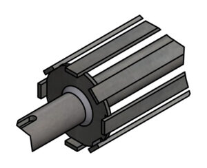 Type 18 - Shaft With Discs And Flat Bar Welded On